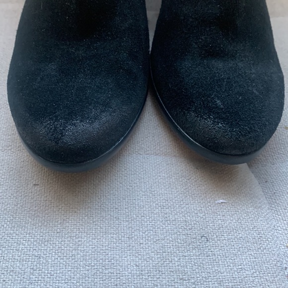 Sam Edelman Phoenix Suede/Leather Booties w Ankle Buckle and Side Zip Size 7.5 - Picture 12 of 16